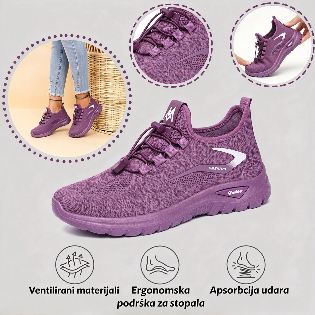 【⏰Posljednji dan, 50% popusta! Ne propustite!】Ergonomski dizajnirane ortopedske cipele s apsorpcijom udaraca, ✅️Zdrave ortopedske cipele posebno dizajnirane za europske žene.