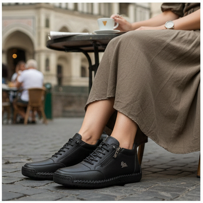 🔥 Ušteda od 73€ – Ne propustite | Odabrana obuća od teleće kože – ortopedske cipele – 👞 – izdržljive, protuklizne i vodootporne | potpora svodu stopala, ublažavanje boli, unisex