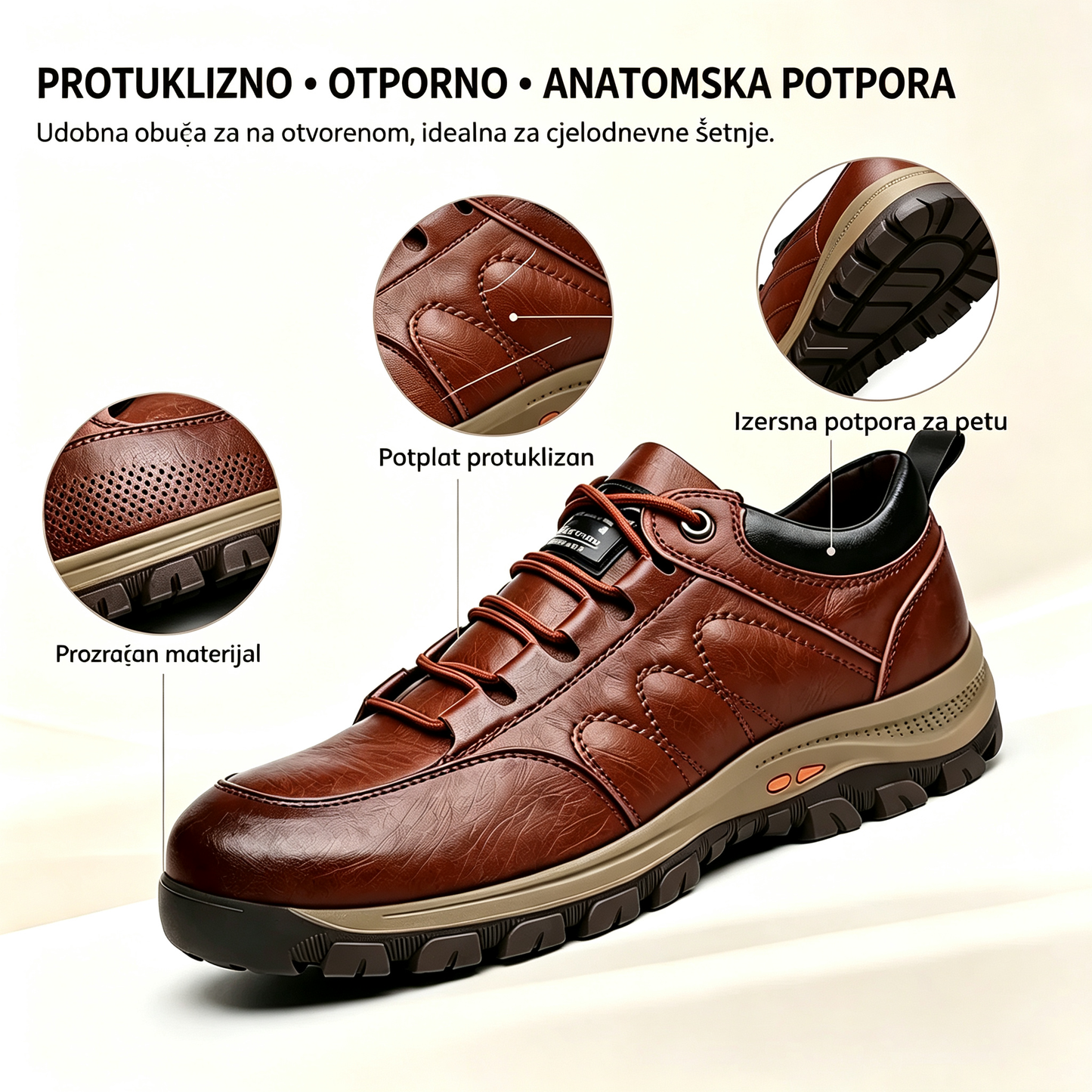 ⏰Popust od 50% danas – Ne propustite priliku!🐂Ortopedske cipele od goveđe kože za muškarce, vodootporne i protuklizne,🦶koje ublažavaju bolove u stopalima.