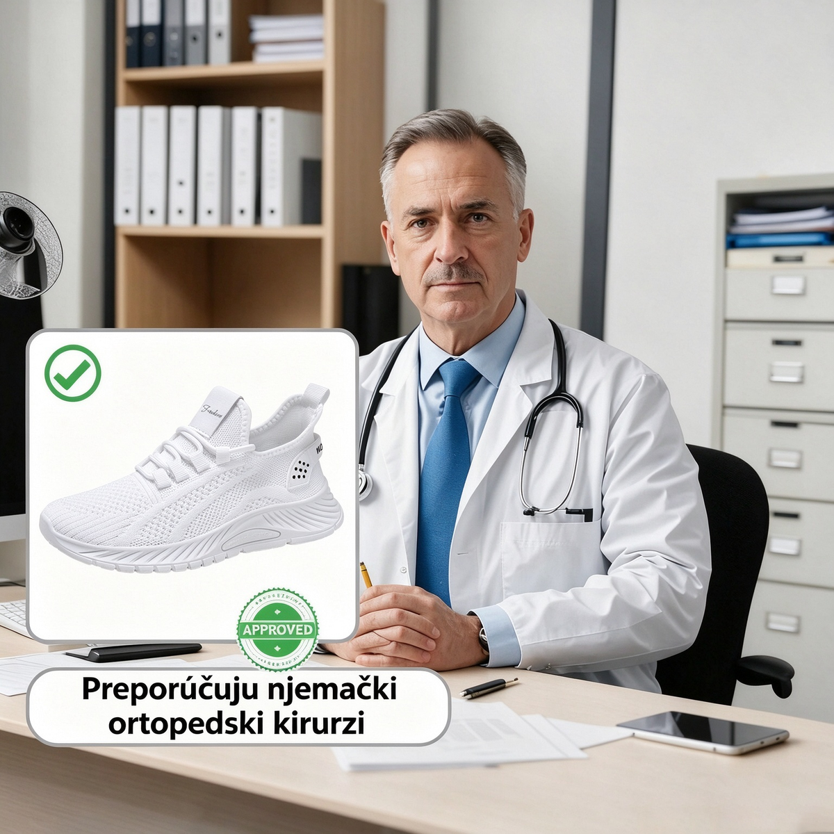 【⏰Posljednji dan, 50% popusta! Ne propustite!】Ergonomske ortopedske cipele s apsorpcijom udaraca, ✅️zdrave ortopedske cipele dizajnirane posebno za europske žene.