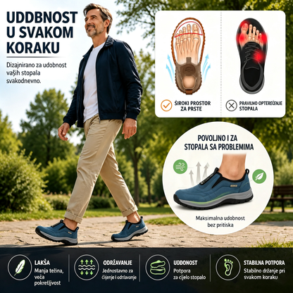【⏰50% popusta danas! Ne propustite!】Ergonomski dizajnirane ortopedske cipele za hodanje koje apsorbiraju udarce✅️Zdrave ortopedske cipele posebno dizajnirane za europske muškarce.