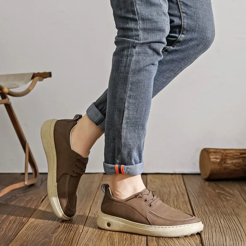 🎉 50% popusta danas – ponuda uskoro istječe! 🐂 Muške ortopedske cipele, ručno izrađene od pravog australskog goveđeg koža 👞 Potpora svoda stopala – vodootporne i neklizajuće ✅ Udobne za hodanje