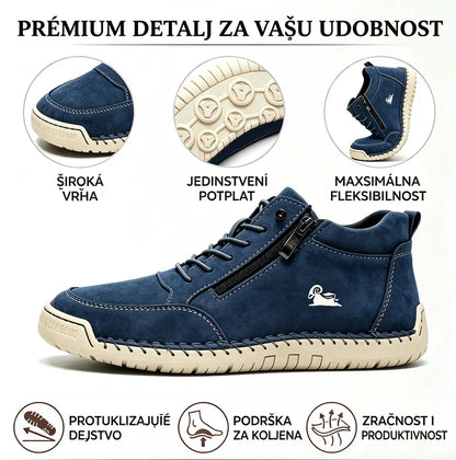 🎁Zadnji dan za 50% popusta, ne propustite! ⏰Izrađeno od australske teleće kože🐂Potpora za stopala - ublažava bol u stopalima✅Ručno šivano, vodootporno i neklizajuće