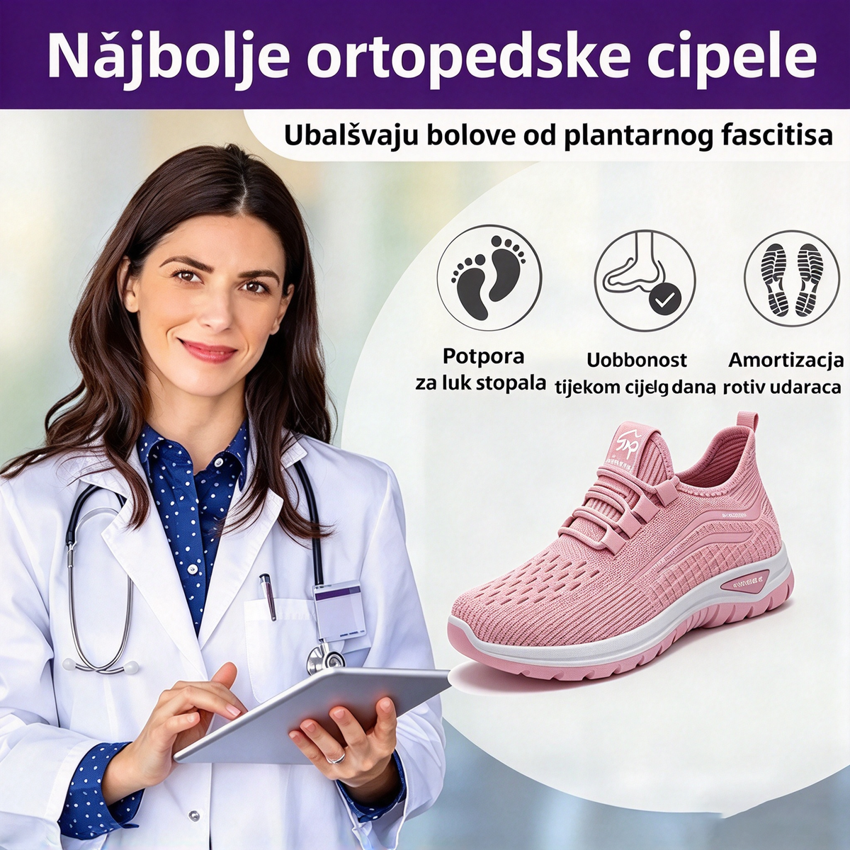 🎉Posljednji dan - 50 % popusta ✅ ortopedske zdravstvene cipele posebno dizajnirane za osobe s problemima stopala za ublažavanje bolova u leđima, zglobovima i stopalima
