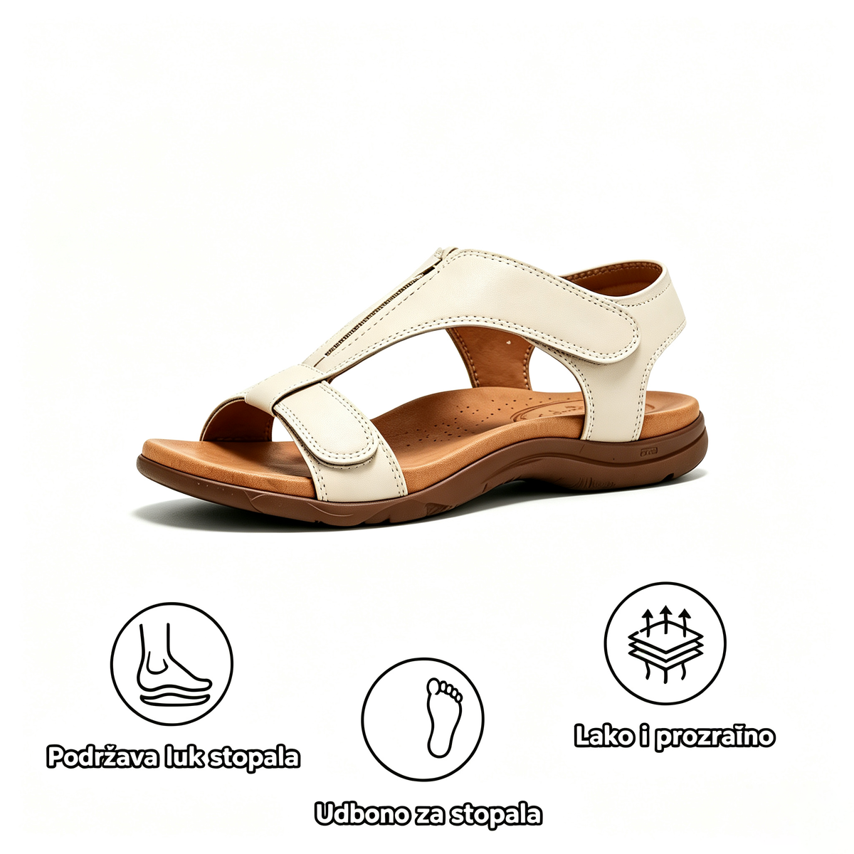 Sezonska rasprodaja🎁Zadnji dan po pola cijene, ne propustite | Ortopedske sandale s ergonomskim dizajnom i potporom za svod stopala✅️ za hodanje bez bolova👞