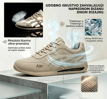 🔥 Današnja posebna ponuda – uštedite 65 EUR🎁Muške ortopedske cipele za hodanje ✅ Prozračne i neklizajuće - Recite zbogom bolovima u stopalima i uživajte u cjelodnevnoj udobnosti!
