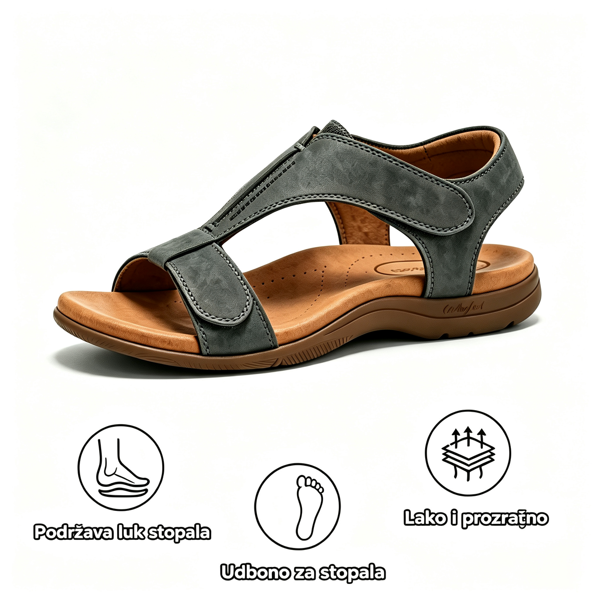 Sezonska rasprodaja🎁Zadnji dan po pola cijene, ne propustite | Ortopedske sandale s ergonomskim dizajnom i potporom za svod stopala✅️ za hodanje bez bolova👞