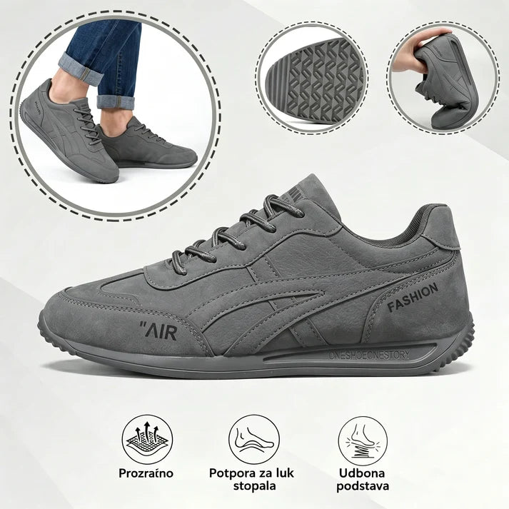 🔥 Današnja posebna ponuda – uštedite 65 EUR🎁Muške ortopedske cipele za hodanje ✅ Prozračne i neklizajuće - Recite zbogom bolovima u stopalima i uživajte u cjelodnevnoj udobnosti!