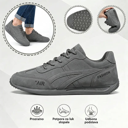 🔥 Današnja posebna ponuda – uštedite 65 EUR🎁Muške ortopedske cipele za hodanje ✅ Prozračne i neklizajuće - Recite zbogom bolovima u stopalima i uživajte u cjelodnevnoj udobnosti!