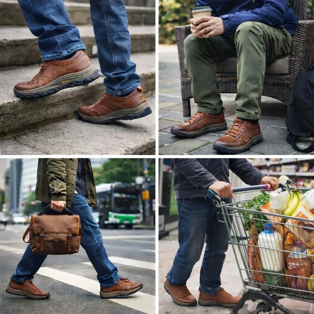 ⏰Popust od 50% danas – Ne propustite priliku!🐂Ortopedske cipele od goveđe kože za muškarce, vodootporne i protuklizne,🦶koje ublažavaju bolove u stopalima.
