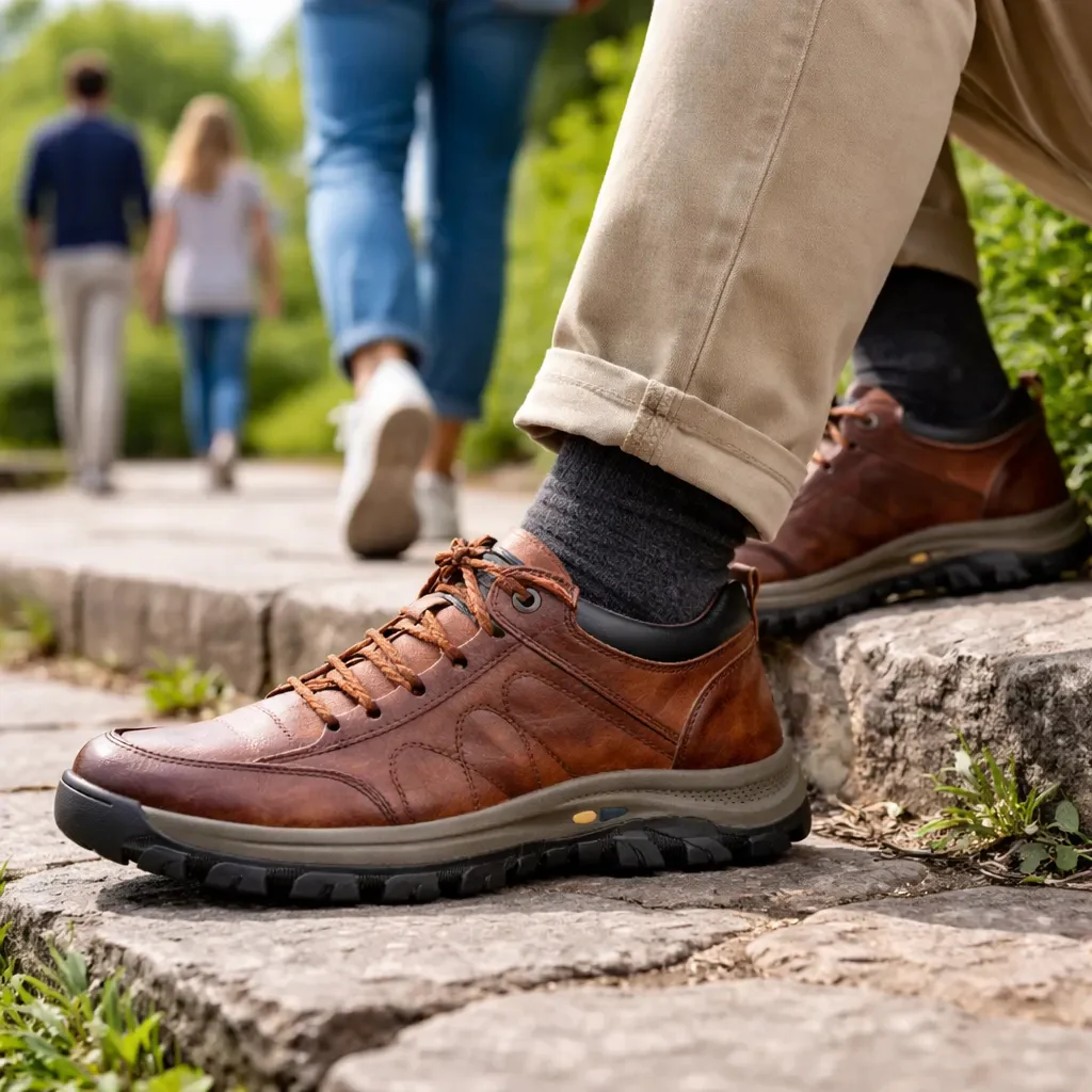⏰Popust od 50% danas – Ne propustite priliku!🐂Ortopedske cipele od goveđe kože za muškarce, vodootporne i protuklizne,🦶koje ublažavaju bolove u stopalima.