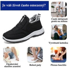 (🔥DNES SLEVA 50 % - NENECHTE SI UJÍT) ⏰ - Měkké a pohodlné zimní italské luxusní značkové semišové ortopedické boty (podpora - úleva od bolesti nohou)